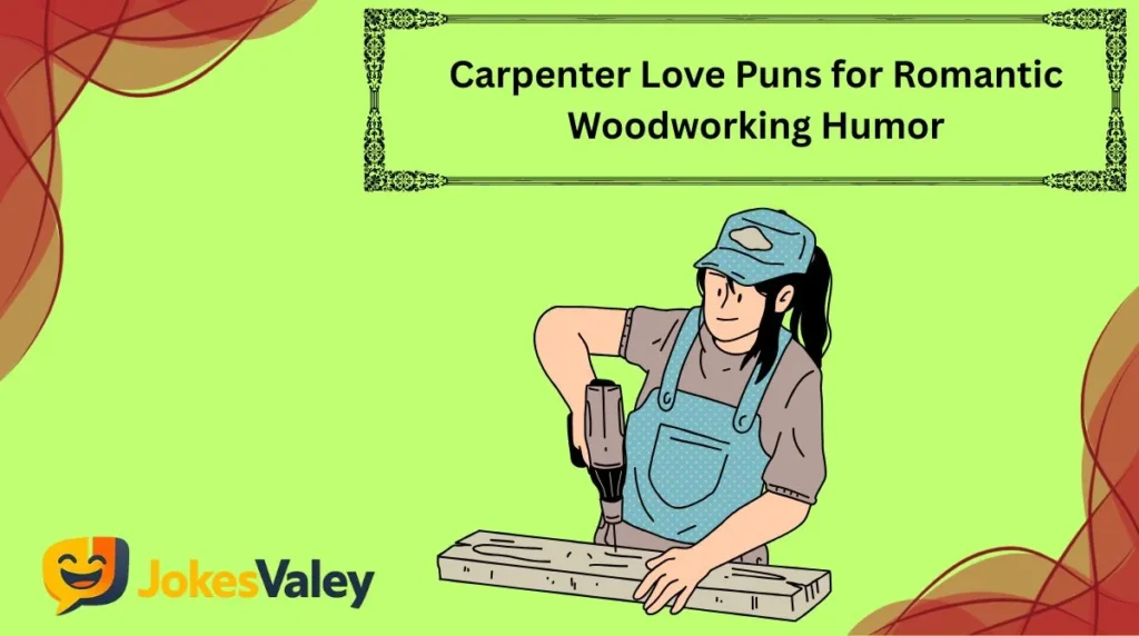 Carpenter Love Puns for Romantic Woodworking Humor