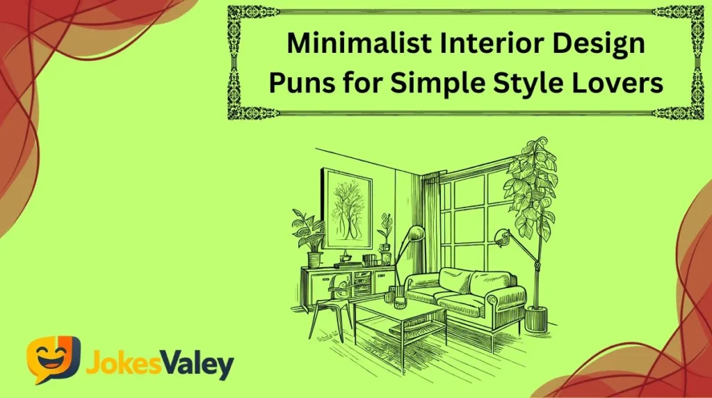 Minimalist Interior Design Puns for Simple Style Lovers