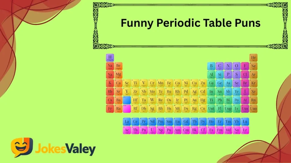 Funny Periodic Table Puns